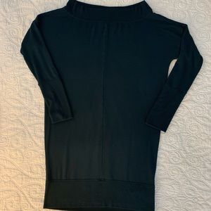 Athleta soft teal.green sweatshirt knit dress